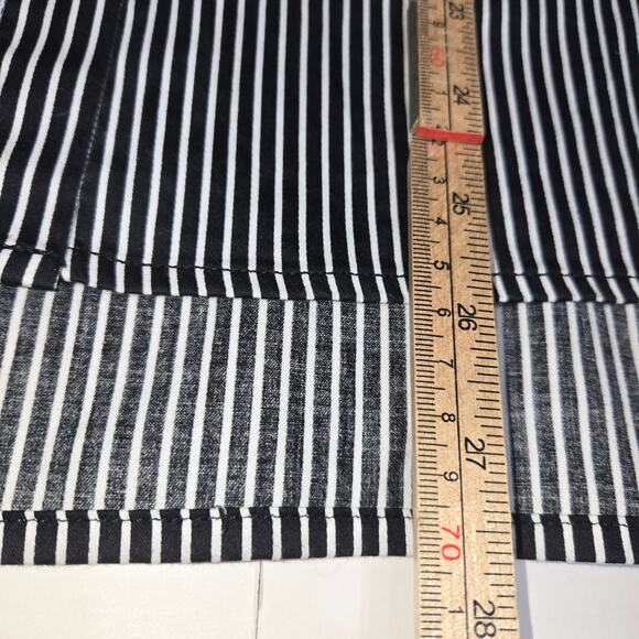 7th Avenue Design Studio NY&Co Womens Medium Shirt Embroidered Floral Striped - Picture 8 of 12